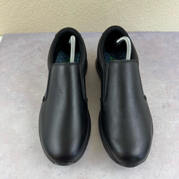 Kuru Kivi II Mens 10 Wide Black Leather Slip On Loafers Comfort Walking Shoes main image 5
